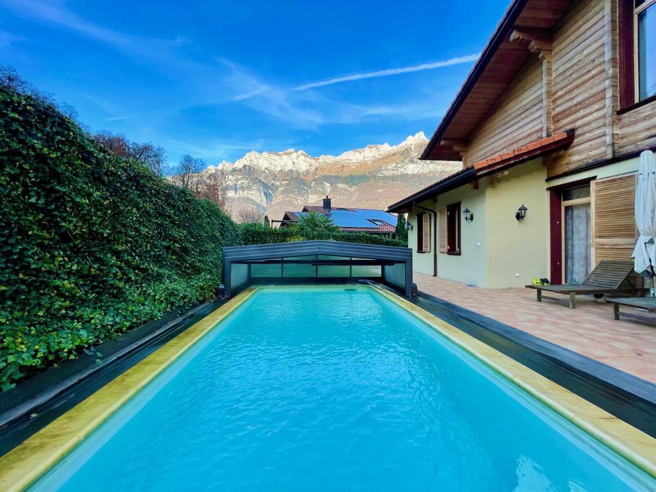 Doodle'S Amazing Chalet -Walensee - Flumserberg - Churfirsten - Heidiland - Pool - Sauna Мольс Экстерьер фото